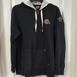 Harley-Davidson Black and White Lightweight Jacket